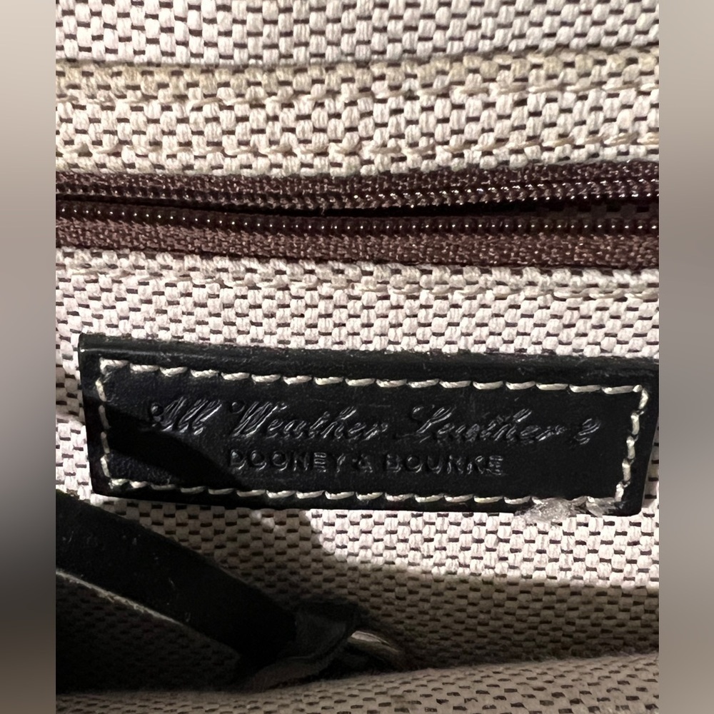 Dooney & Bourke Pebbled Leather All Weather Leather Bag/Satchel, Minimalist - Picture 11 of 14